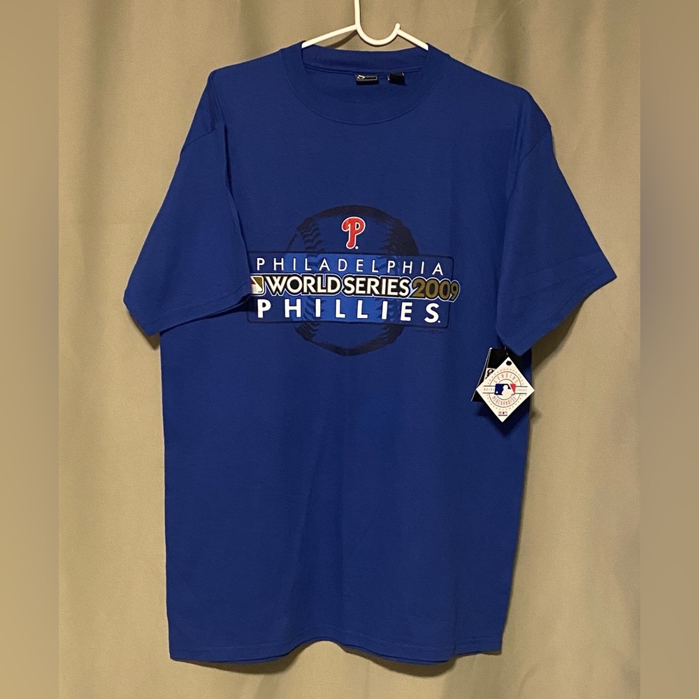 Philadelphia Phillies Baseball 2009 World Series  Tee shirt men’s Large NWT